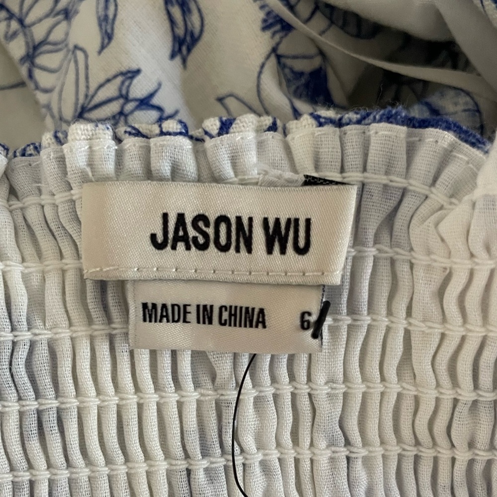 Jason Wu Linen Blend Halter Style Top Size 6 - image 6